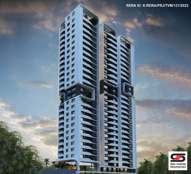 3,4 BHK Flats for Sale in Sasthamangalam, Thiruvananthapuram