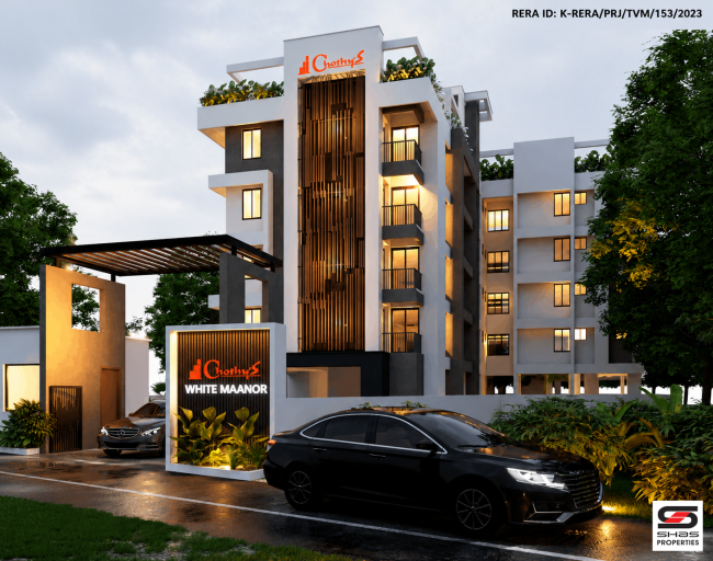 Spacious 3 BHK Luxury Flats Near Ambalathara, Trivandrum