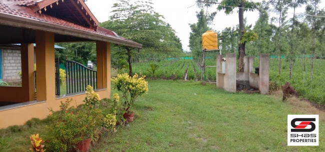 Agricultural land with farmhouse for sale in Coorg, Karnataka