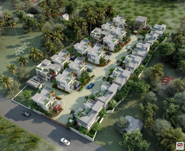 3 and 4 BHK villas for sale in Kannadi, Palakkad