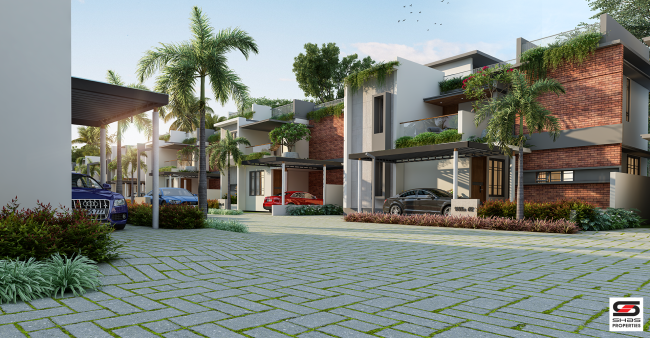 3 and 4 BHK villas for sale in Kannadi, Palakkad